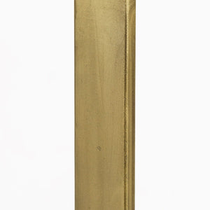 Mercana Faye Console Table: Elegant Slim Design for Entryways and Living Spaces with Durable Construction Beige Wood | Gold Metal 69182