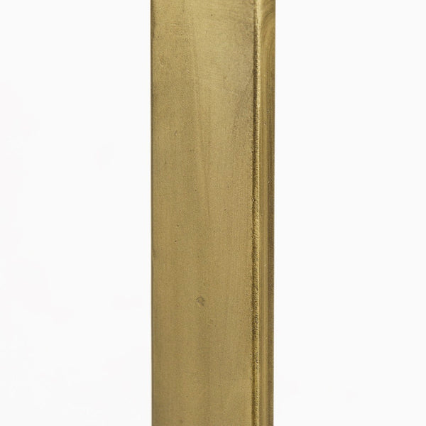 Mercana Faye Console Table: Elegant Slim Design for Entryways and Living Spaces with Durable Construction Beige Wood | Gold Metal 69182