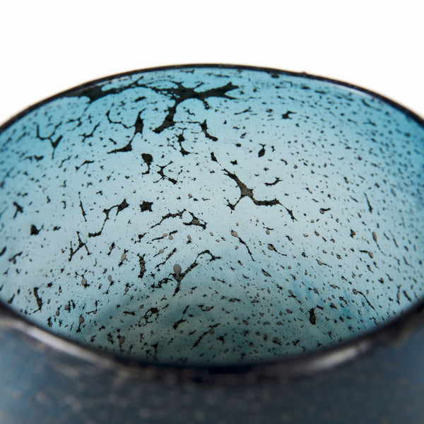 Mercana Caspian Elegant Glass Vase with Antiqued Brass Base for Sophisticated Home Décor Accent Display 67275