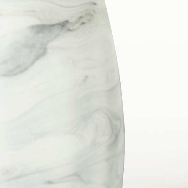 Mercana Volta Elegant Ceramic Vase with Abstract Pattern - Perfect Accent for Contemporary Home Decor Gray/Cream Glass | 8H 68037