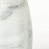 Mercana Volta I Short Gray Cream Glass Abstract Pattern Vase  68037