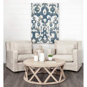 Mercana Garand Two-Toned Ceramic Jug - Stylish Farmhouse Accent for Modern and Rustic Home Decor Spaces White/Natural Ceramic | 16H 31060