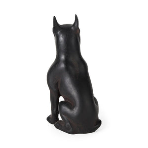 Mercana Rocky Modern Boxer Dog Sculpture – Sleek Resin Accent for Home Decor, Perfect for Any Style Black Resin | 9H 57797