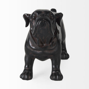Mercana Rocky Modern Boxer Dog Sculpture – Sleek Resin Accent for Home Decor, Perfect for Any Style Black Resin | 8H 57799