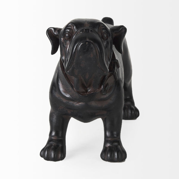 Mercana Rocky Modern Boxer Dog Sculpture – Sleek Resin Accent for Home Decor, Perfect for Any Style Black Resin | 8H 57799