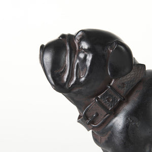 Mercana Rocky Modern Boxer Dog Sculpture – Sleek Resin Accent for Home Decor, Perfect for Any Style Black Resin | 8H 57799