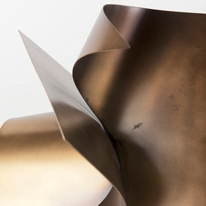 Mercana Francesca Antique Gold Sculptural Decorative Object - Modern Elegance for Any Home Décor Style Gold Metal | 12H 69165