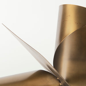 Mercana Francesca Antique Gold Sculptural Decorative Object - Modern Elegance for Any Home Décor Style Gold Metal | 18H 69166