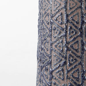 Mercana Sefina Small Decorative Ceramic Vase with Geometric Patterns for Modern Boho and Southwestern Decor Brown/Black Ceramic | 8H 68014