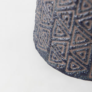 Mercana Sefina Small Decorative Ceramic Vase with Geometric Patterns for Modern Boho and Southwestern Decor Brown/Black Ceramic | 11H 68015