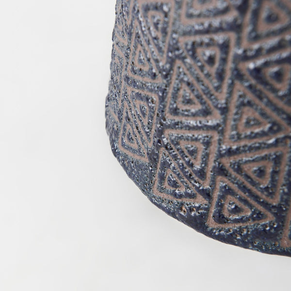 Mercana Sefina Small Decorative Ceramic Vase with Geometric Patterns for Modern Boho and Southwestern Decor Brown/Black Ceramic | 11H 68015