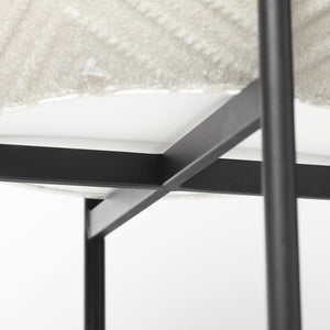 Mercana Mabel Elegant Metal Plant Stands with Black Iron Base for Stylish Indoor Greenery Display Eggshell Metal | Set of 2 68815