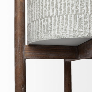 Mercana Groot Modern Plant Stands with Wooden Base - Elegant Decor for Mid-Century and Coastal Spaces 68817