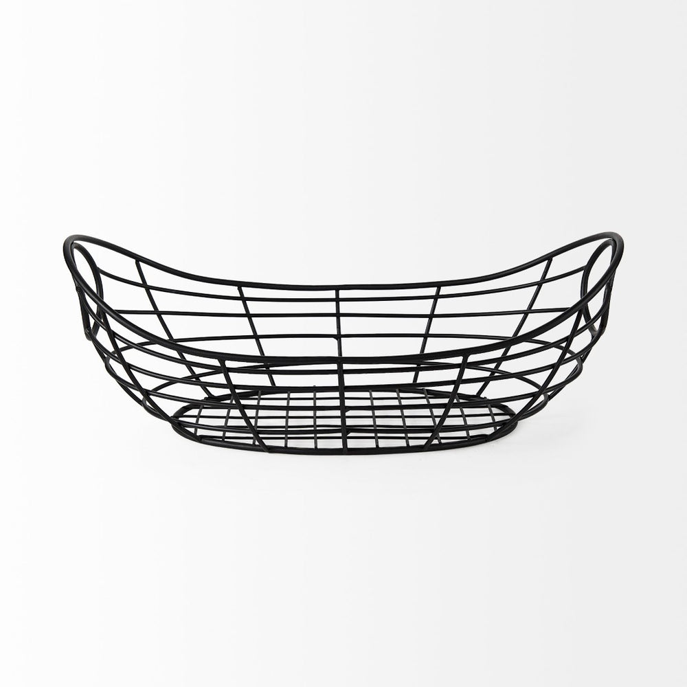 Mercana Mateo Sleek Industrial Metal Basket for Stylish Storage & Organization in Any Modern Home Decor 69490