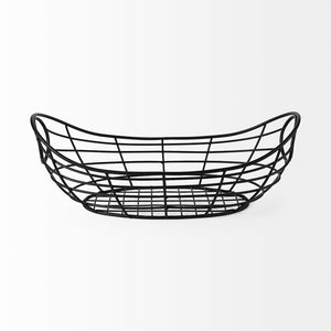 Mercana Mateo Sleek Industrial Metal Basket for Stylish Storage & Organization in Any Modern Home Decor 69490