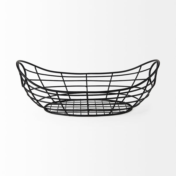 Mercana Mateo Sleek Industrial Metal Basket for Stylish Storage & Organization in Any Modern Home Decor 69490
