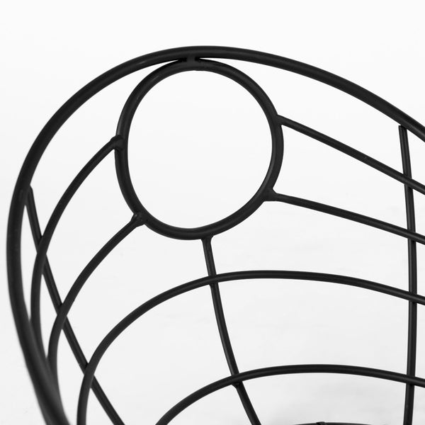 Mercana Mateo Sleek Industrial Metal Basket for Stylish Storage & Organization in Any Modern Home Decor 69490