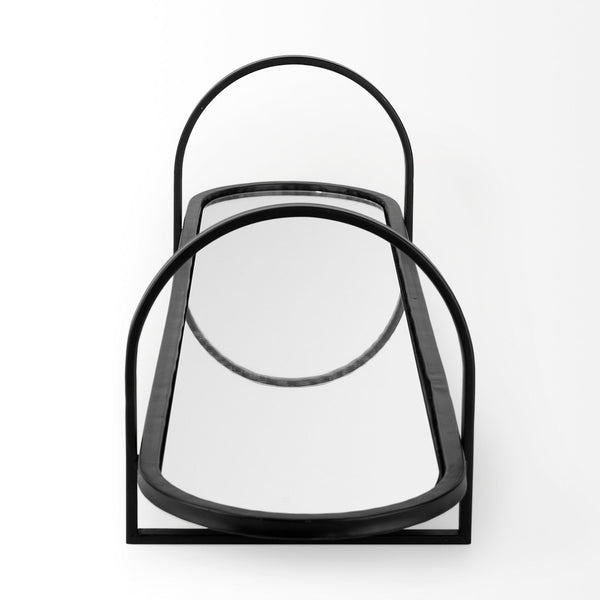 Mercana Evianna Elegant 30-Inch Decorative Tray with Arched Handles for Stylish Home Organization & Display 69336