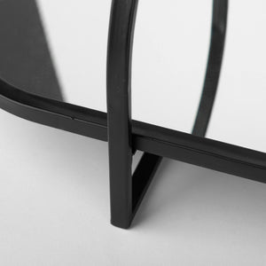 Mercana Evianna Elegant 30-Inch Decorative Tray with Arched Handles for Stylish Home Organization & Display 69336