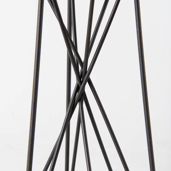 Mercana Sixx Hexagonal Candle Holder - Modern Industrial Design for Stylish Home Décor & Tabletop Display Antiqued Metal | 8.1H 67886