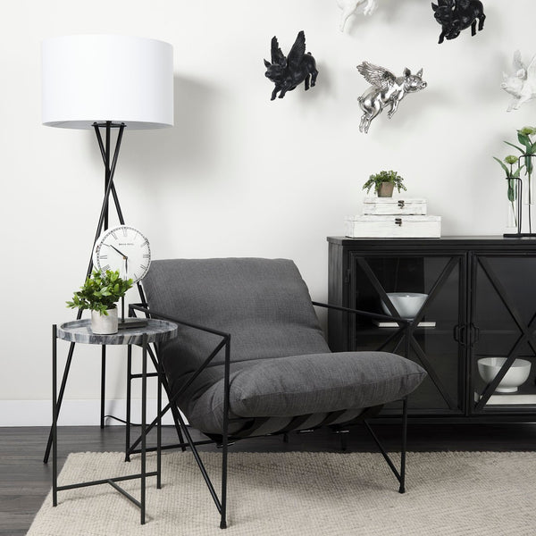 Mercana Leonidas Modern Accent Chair - Plush Comfort with Sculptural Style for Contemporary Living Spaces 69137