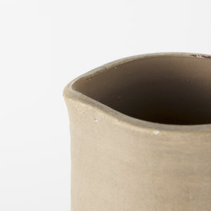 Mercana Garand Two-Toned Ceramic Jug - Stylish Farmhouse Accent for Modern and Rustic Home Decor Spaces White/Natural Ceramic | 16H 31060