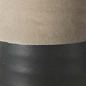 Mercana Garand Elegant Two-Toned Ceramic Jug - Modern Farmhouse Decor for Stylish Interiors and Vases Black/Natural Ceramic | 10H 31061