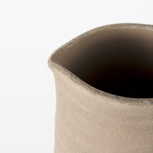 Mercana Garand Elegant Two-Toned Ceramic Jug - Modern Farmhouse Decor for Stylish Interiors and Vases Black/Natural Ceramic | 14H 31062