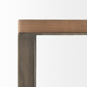 Mercana Faye Elegant Side Table with Antique Nickel Base – Stylish C-Shape Design for Modern Living Spaces 69170