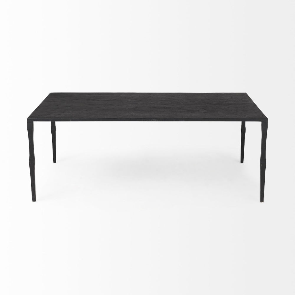 Mercana Timothy Industrial Coffee Table - Rugged Elegance with Solid Iron Construction for Modern Living Spaces 69256
