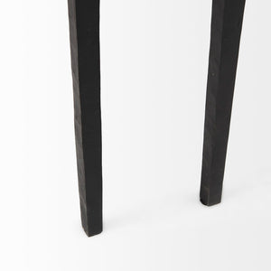 Mercana Timothy Industrial Console Table - Sleek Ebony Finish, Perfect for Narrow Spaces and Modern Interiors 69257