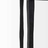 Mercana Timothy 16.0L x 16.0W X 20.0H Ebony Black Iron Side Table 69258