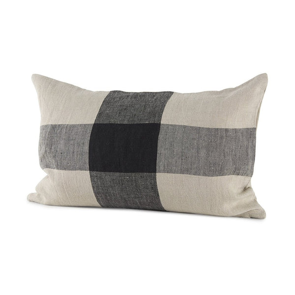 Mercana Raquel Decorative Pillow Cover - Coastal Farmhouse Style with Timeless Plaid Design for Any Space 69420