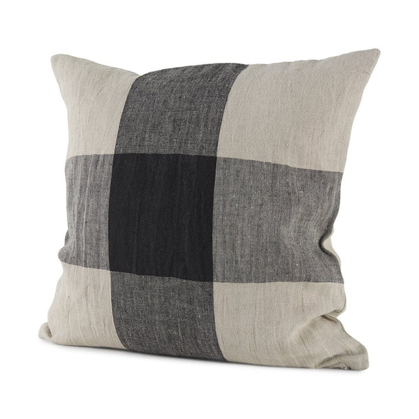 Mercana Raquel Decorative Pillow Cover: Modern Plaid Accent for Farmhouse, Coastal, and Contemporary Styles 69421