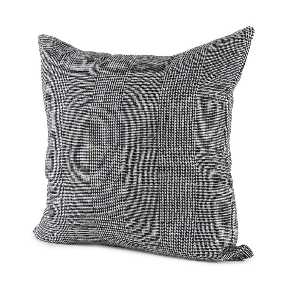 Mercana Ramone Bold Modern Decorative Pillow Cover in Crisp Linen for Contemporary Home Decor Accent 69431