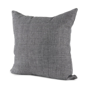 Mercana Ramone Bold Modern Decorative Pillow Cover in Crisp Linen for Contemporary Home Decor Accent 69431