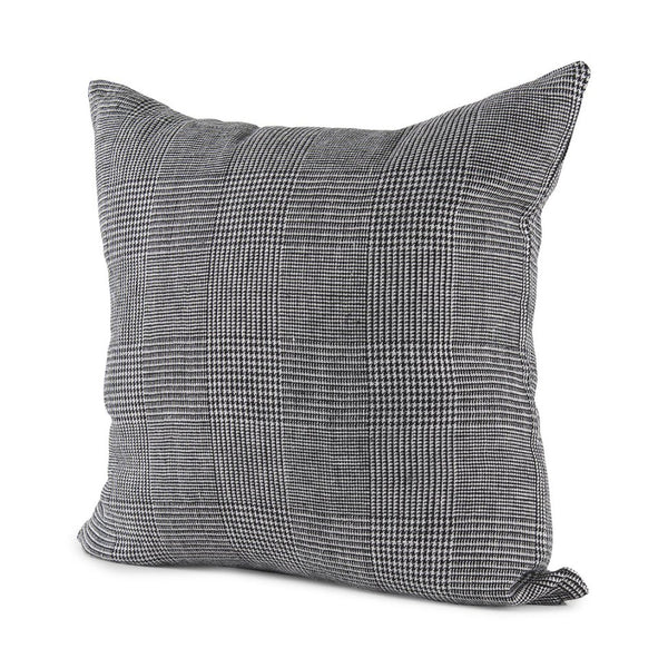 Mercana Ramone Bold Modern Decorative Pillow Cover in Crisp Linen for Contemporary Home Decor Accent 69431