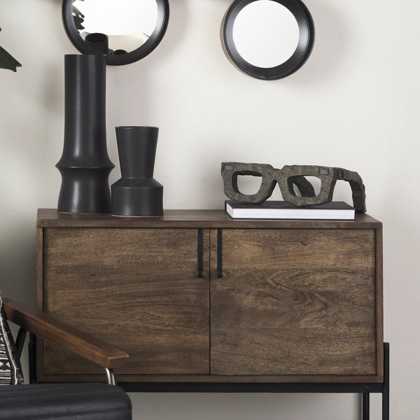 Mercana Elliot Decorative Wooden Eyeglasses Sculpture - Rustic Accent for Modern and Eclectic Spaces 57958