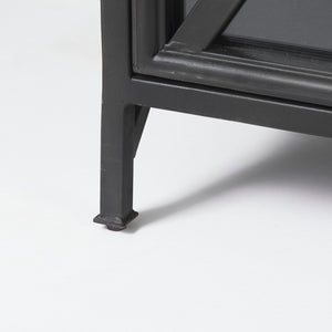 Mercana Poppy I 79-Inch Industrial-Modern Sideboard with Glass Doors for Stylish Storage and Display 50524