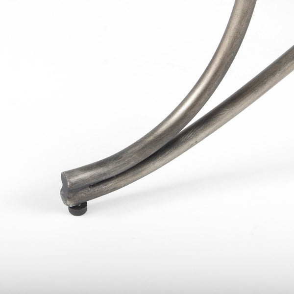 Mercana Ayla Elegant Upholstered Bench with Soft Fabric Seat and Timeless Metal Frame for Stylish Entryways Beige Twill | Antique Nickel 69369