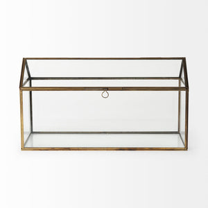 Mercana Hutt Vintage-Inspired House-Shaped Terrarium Box for Succulents and Keepsakes – Chic Home Accent 68827