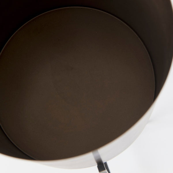 Mercana Sowerberry Modern Plant Stand - Sleek, Space-Saving Design with Removable Pot and Foldable Frame Bronze Metal | 33H 68830