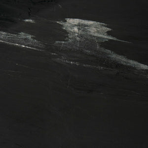 Mercana Reinhold Luxe Console Table: Stunning White Marble Top with Sculptural Gold Metal Base for Elegance Black Marble | Nickel Metal 69263-AB