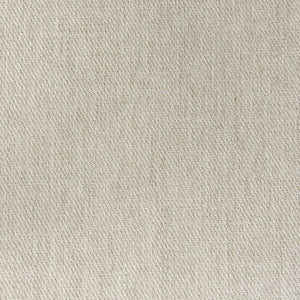 Mercana Clara Armless Dining Chair with Woven Cane Back and Cushioned Seat for Coastal and Boho Spaces Cream Fabric | Brown Wood 69351