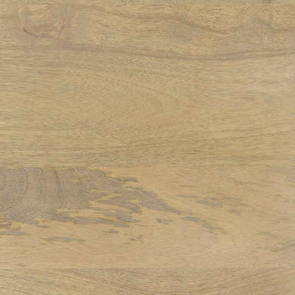 Mercana Arelius Sculptural Accent Cabinet with Glass Doors, Solid Wood & Metal Base for Modern Interiors Light Brown Wood | Black Metal 69226