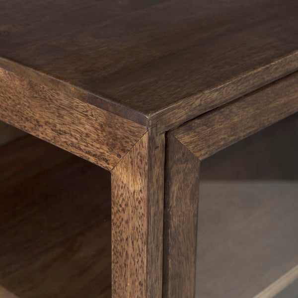 Mercana Arelius Accent Cabinet with Glass Doors & Removable Shelf – Stylish Storage for Any Space Medium Brown Wood | Black Metal 69290