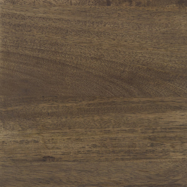 Mercana Arelius Accent Cabinet with Glass Doors & Removable Shelf – Stylish Storage for Any Space Medium Brown Wood | Black Metal 69290