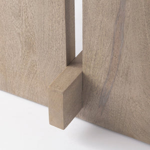 Mercana Aida Scandinavian-Inspired Dining Table in Light Gray Wood - Elegant, Sturdy & Minimalist Design 84" Lt Gray Wood Top | Lt Gray Wood Legs 69199