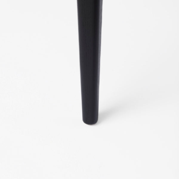 Mercana Clara Armless Dining Chair with Woven Cane Back and Cushioned Seat for Coastal and Boho Spaces Cream Fabric |Black Wood (Armchair) 69352