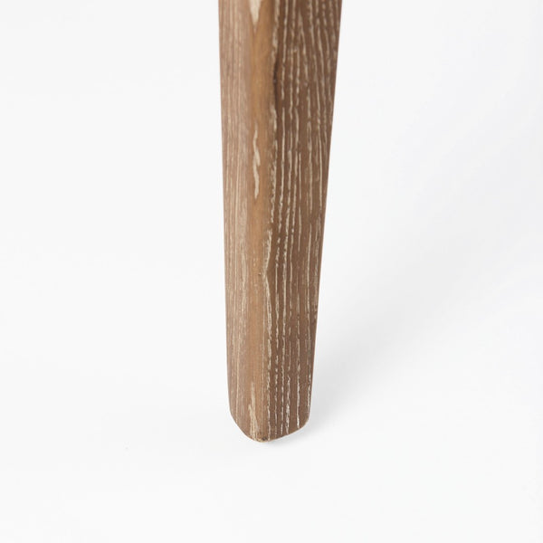 Mercana Niles Wingback Dining Chair - Stylish Comfort with Curved Design and Durable Wooden Legs for Any Space Navy Blue Fabric | Medium Brown Wood 69400